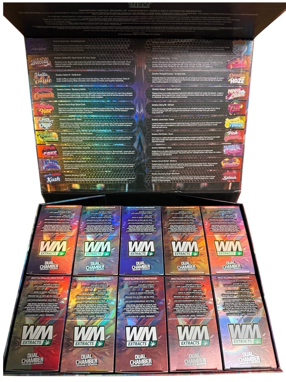 Whole Melt Extracts Phase 3 Dual Chamber 2g Disposable Vape – 100 Pack Whole Melt Extracts Phase 3 Dual Chamber 2g Disposable Vape – 100 Pack