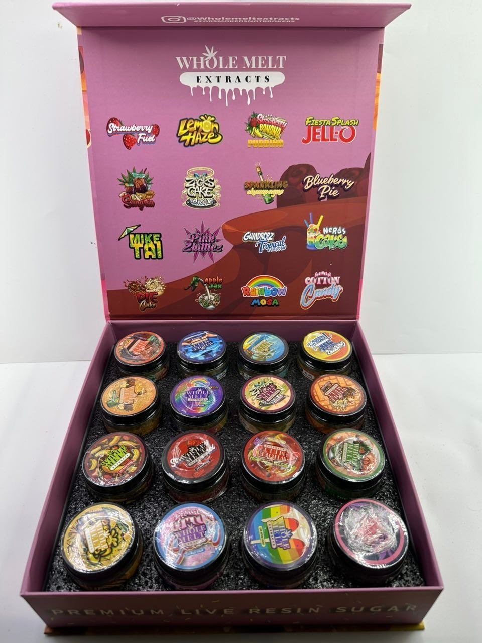 Whole Melt Extracts Sprinklez Edition Live Resin Sugar 16oz (1lb) – Mixed Strains Variety Pack Whole Melt Extracts Sprinklez Edition Live Resin Sugar 16oz (1lb) – Mixed Strains Variety Pack