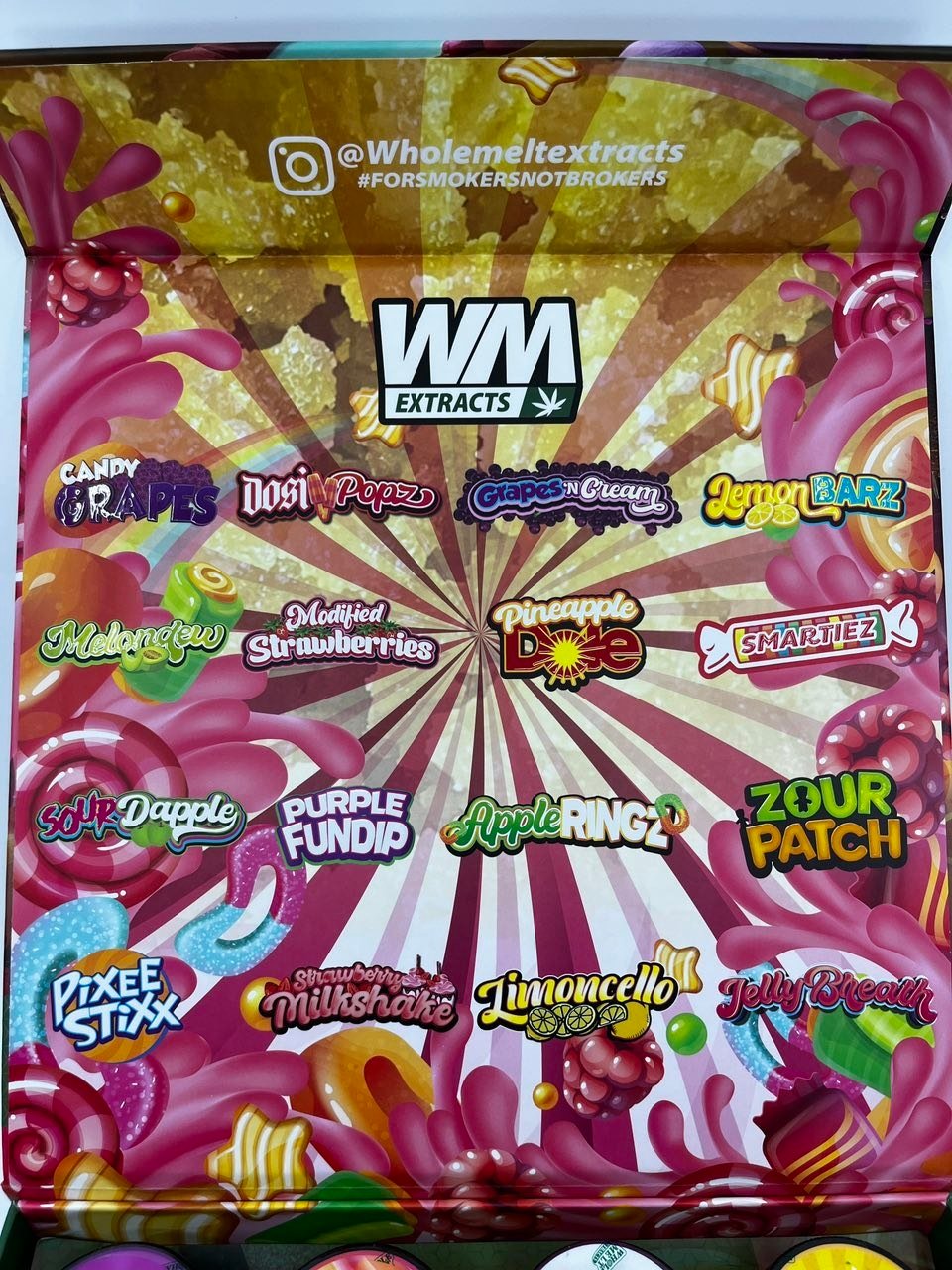 Whole Melt Extracts Candy Edition Live Resin Sugar – 16oz Mixed Strains Variety Pack Whole Melt Extracts Candy Edition Live Resin Sugar – 16oz Mixed Strains Variety Pack