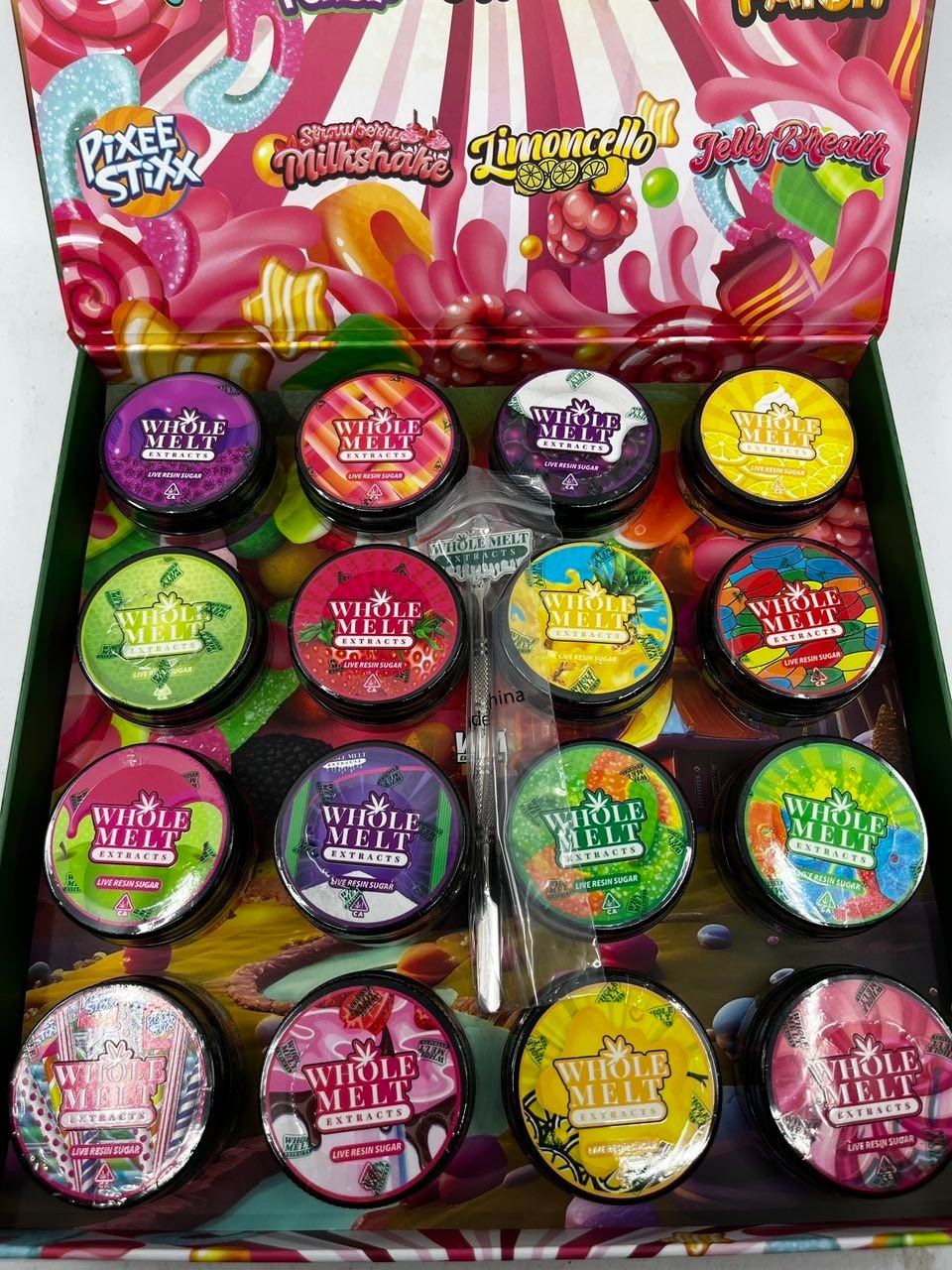 Whole Melt Extracts Candy Edition Live Resin Sugar – 16oz Mixed Strains Variety Pack Whole Melt Extracts Candy Edition Live Resin Sugar – 16oz Mixed Strains Variety Pack
