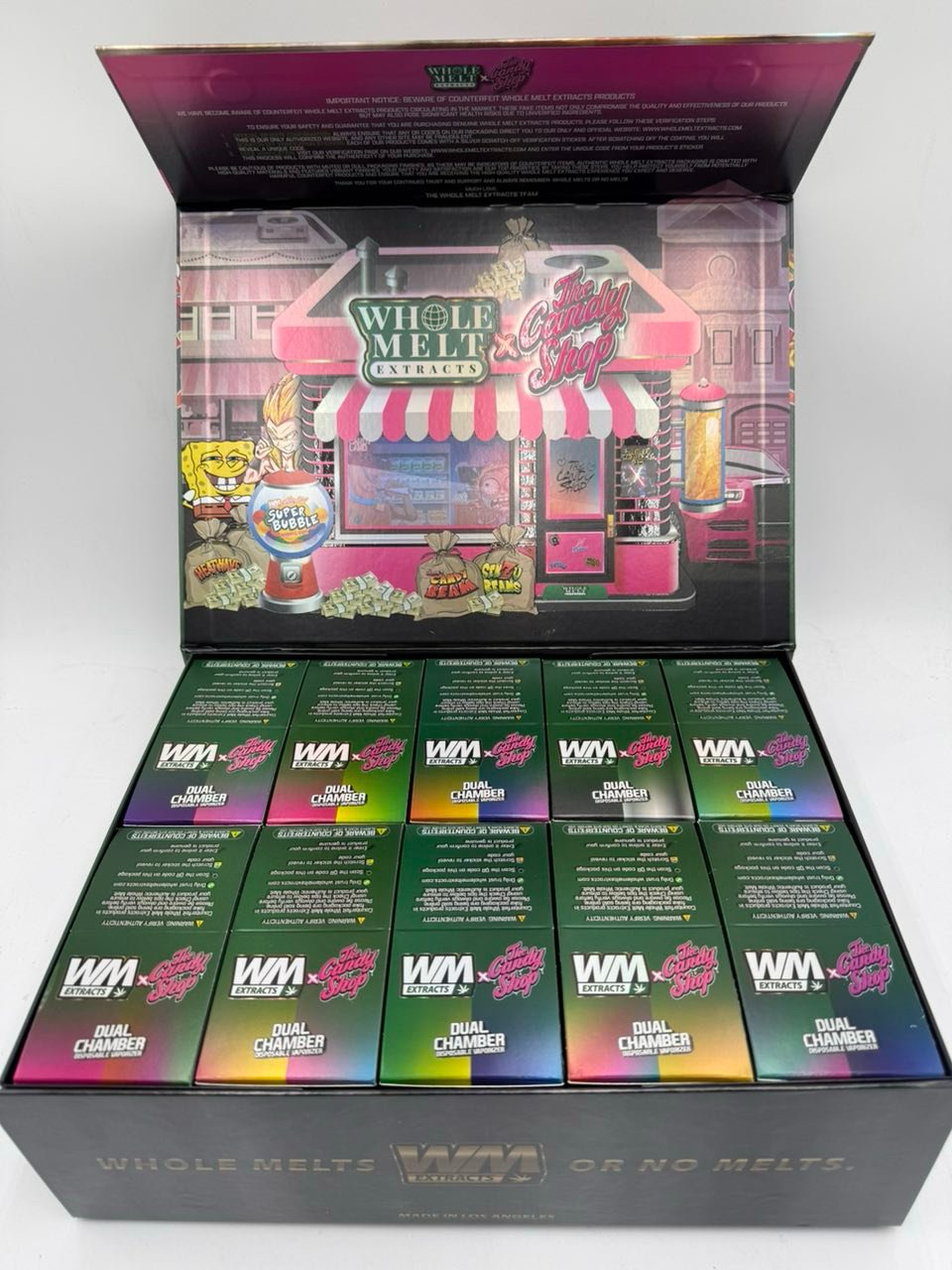 Whole Melt Extracts The Candy Shop Dual Chamber Disposable Vape 2G – 100 Pack Bulk | 20 Flavors Whole Melt Extracts The Candy Shop Dual Chamber Disposable Vape 2G – 100 Pack Bulk | 20 Flavors