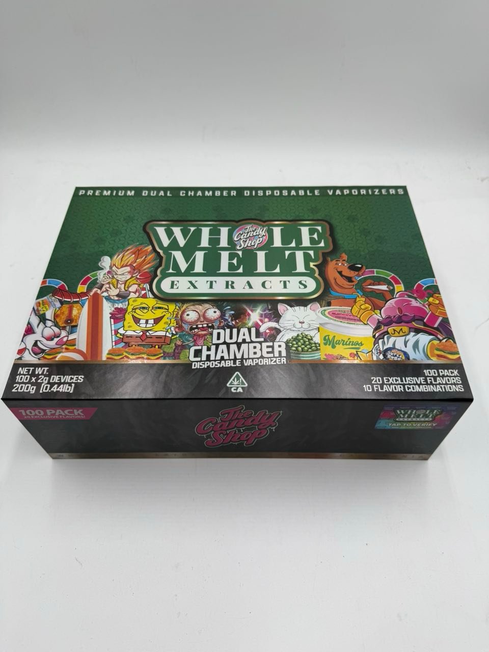 Whole Melt Extracts The Candy Shop Dual Chamber Disposable Vape 2G – 100 Pack Bulk | 20 Flavors Whole Melt Extracts The Candy Shop Dual Chamber Disposable Vape 2G – 100 Pack Bulk | 20 Flavors