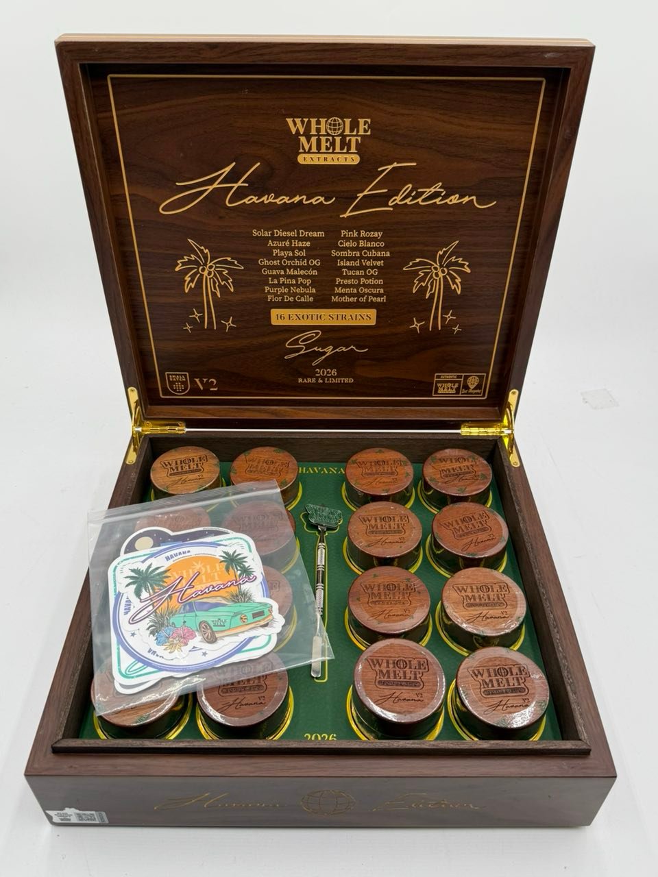 Whole Melt Extracts Havana Edition 2026 Full Kit – 16 Exotic Strains Premium Extract Collection Whole Melt Extracts Havana Edition 2026 Full Kit – 16 Exotic Strains Premium Extract Collection